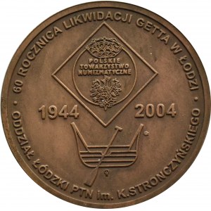 Poland, Medal of the 60th Anniversary of the Liquidation of the Ghetto, PTAiN Lodz Branch