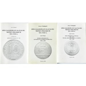 J. Chalupski, Specjalizowany katalog monet polskich XX i XXI wiek, 3 svazky, Sosnowiec 2006-2010.