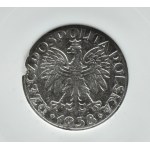 Generalna Gubernia, 50 groszy 1938, niklowane, Warszawa
