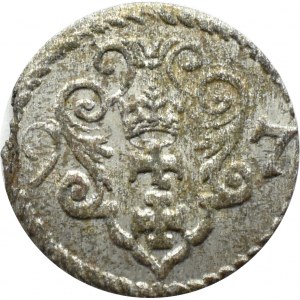 Sigismund III Vasa, denarius 1597, Gdansk, very nice