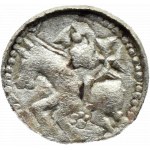Boleslaw II the Bold, denarius - prince on horseback, cross - RARE