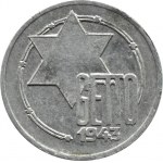 Getto Łódź, 5 marek 1943, aluminium, odm. 3/3