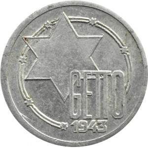Ghetto Lodž, 10 značek 1943, hliník, ref. 2/1