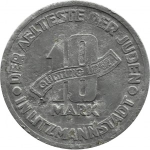 Getto Łódź, 10 marek 1943, aluminium, odm. 4/3