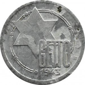 Ghetto Lodz, 10 Mark 1943, Aluminium, Ref. 4/3