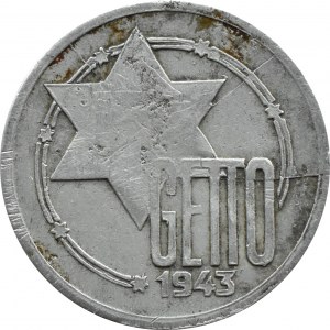 Ghetto Lodz, 10 Mark 1943, Aluminium, Ref. 4/3