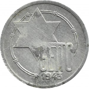 Ghetto Łódź, 10 Mark 1943, Aluminium, Ref. 9/4