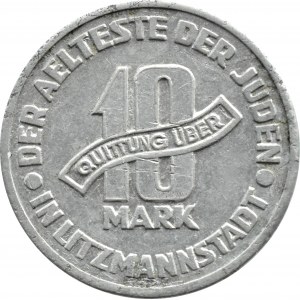 Ghetto Łódź, 10 Mark 1943, Aluminium, Ref. 10/5