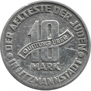 Getto Łódź, 10 marek 1943, aluminium, odm. 11/5