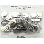 Polska, III RP, lot 10 groszy 2012, dwa bankowe woreczki mennicze