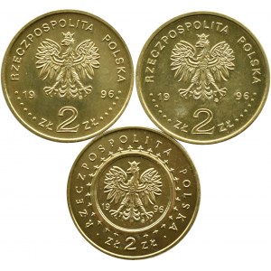 Polska, III RP, lot Sienkiewicz/Lidzbark, 2 złote 1996, Warszawa, UNC