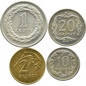 Polska, III RP, lot monet 1990, Warszawa, piękne!
