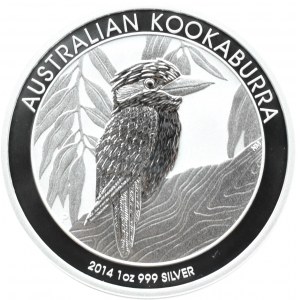 Australien, $1 2014 P, Kookaburra, Perth, UNC