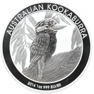 Austrálie, 1 dolar 2014 P, Kookaburra, Perth, UNC