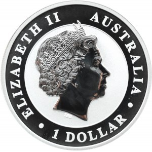 Austrálie, 1 dolar 2014 P, Kookaburra, Perth, UNC