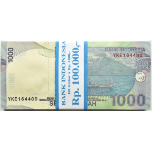 Indonezja, paczka bankowa 1000 rupii 2013, seria YKE