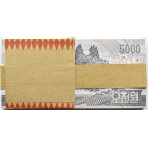Korea Północna, paczka bankowa 5000 wonów 2007
