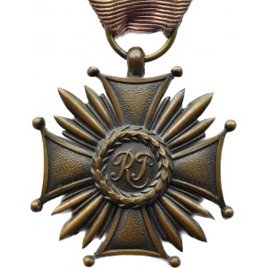 Polen, Zweite Republik, Bronzenes Verdienstkreuz, auszugsweise von W. Gontarczyk, Originalbändchen