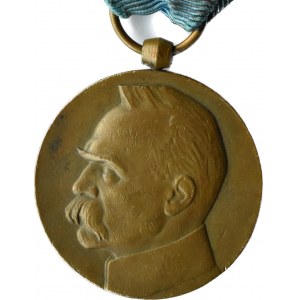 Polen, Zweite Republik, Medaille zum 10. Jahrestag der Wiedererlangung der Unabhängigkeit Polens, so genannte Oracz.