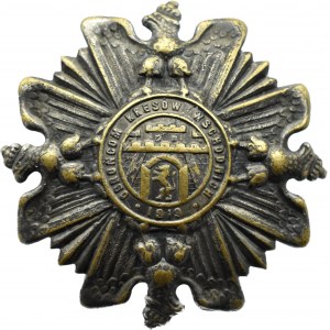 Poland, Second Republic, Badge to Defenders of the Eastern Borderlands, Orlęta number 8543, Knedler