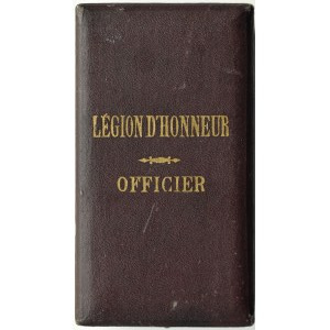 Francja, pudełko do Legii Honorowej - Oficerskiej