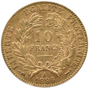 Francie, Ceres, 10 franků 1896 A, Paříž