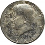 USA, J.F. Kennedy, šest bankovních svitků po 1/2 dolaru 1964, Philadelphia, vzácné