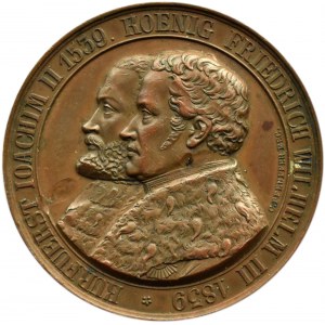 Germany, Brandenburg, medal minted on the occasion of the 300th anniversary of the Reformation in Brandenburg (1539-1839)