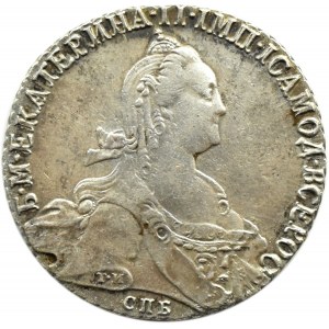 Rusko, Kateřina II., rubl 1774 СПБ ТИ-ФЛ, Petrohrad
