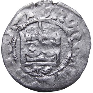 Władysław Jagiełło, halber Pfennig ohne Datum, Buchstaben AS unter der Krone, Kraków