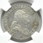 Niemcy, Prusy, Fryderyk, 4 grosze (złotówka) 1797 A, Berlin, NGC MS62