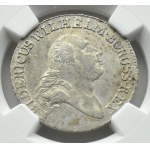 Niemcy, Prusy, Fryderyk, 4 grosze (złotówka) 1797 A, Berlin, NGC MS62