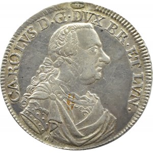 Německo, Brunšvik-Lüneburg, Karel I., 2/3 tolaru (gulden) 1764 I.D.B.