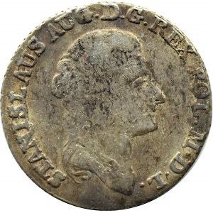 Stanisław A. Poniatowski, 4 Silberpfennige (Zloty) 1792 M.V., Warschau