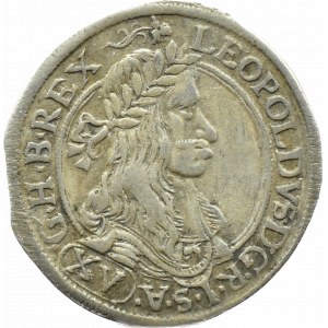 Austria, Leopold I, 15 krajcarów 1663 CA, Wiedeń