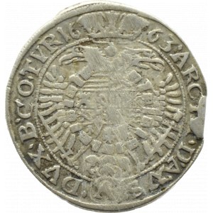 Austria, Leopold I, 15 krajcarów 1663 CA, Wiedeń