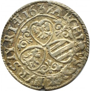 Austria, Ferdynand II, 3 krajcary 1637, Graz