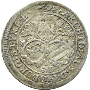 Austria, Leopold I, 3 krajcary 1698 IA, Graz