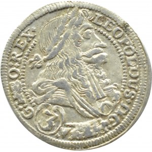 Austria, Leopold I, 3 krajcary 1703 IA, Graz