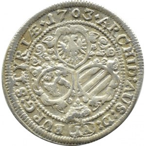 Austria, Leopold I, 3 krajcary 1703 IA, Graz