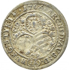 Austria, Joseph I, 3 krajcars 1706 IA, Graz