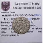 Zygmunt I Stary, szeląg 1529, Toruń PIĘKNY (12)