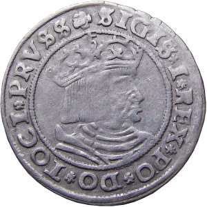 Zygmunt I Stary, grosz 1529, Toruń BARDZO ŁADNY (16)