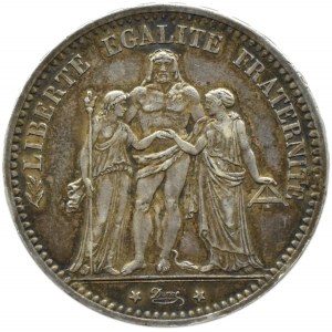 Francja, Republika, 5 franków 1873 A, Paryż