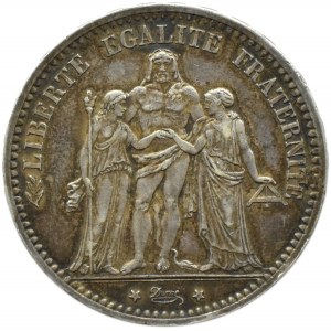 Francja, Republika, 5 franków 1873 A, Paryż