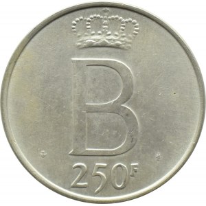 Belgia, Baldwin, 250 franków 1976 - wersja niemiecka, Bruksela