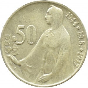 Tschechoslowakei, 50 Kronen 1947, Aufstand, Kremnica, UNC