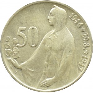 Czechoslovakia, 50 crowns 1947, Uprising, Kremnica, UNC