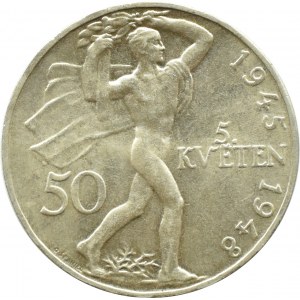 Tschechoslowakei, 50 Kronen 1948, Prager Aufstand, Kremnica, UNC