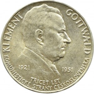 Tschechoslowakei, 100 Kronen 1951, Gottwald, Kremnica, UNC